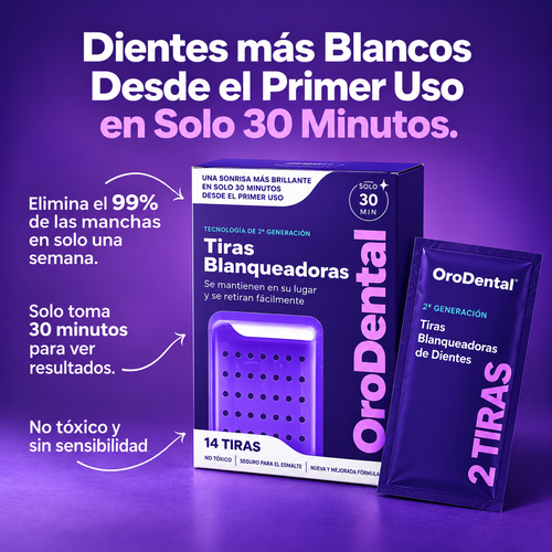 Tiras blanqueadoras de dientes OroDental